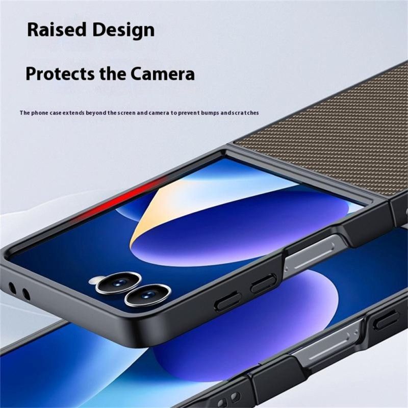 Deksel Samsung Galaxy Z Flip 7 Karbonfiberversjon