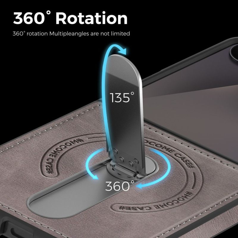 Deksel Samsung Galaxy Z Flip 7 Magnetisk Med Roterende Stativ