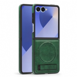 Deksel Samsung Galaxy Z Flip 7 Magsafe-kompatibel Med Stativ Beskyttelse Deksel