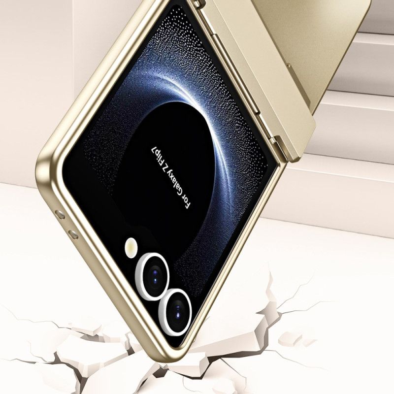 Deksel Samsung Galaxy Z Flip 7 Metallisk Effekt Med Skjermbeskytter