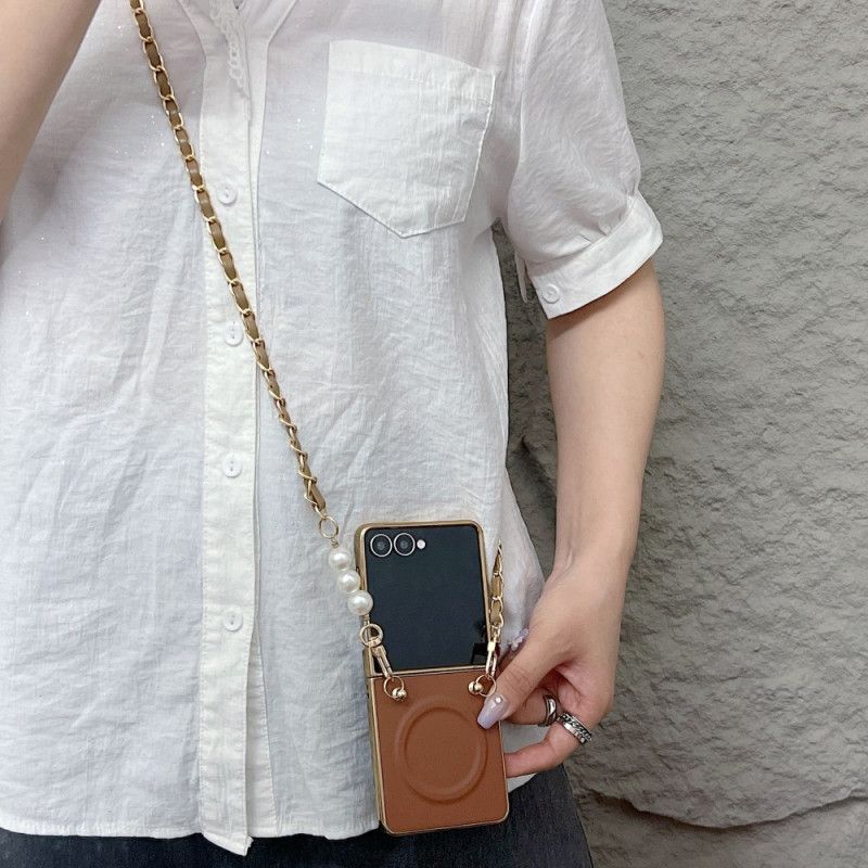 Deksel Samsung Galaxy Z Flip 7 Mobildeksel Magnetisk Anhengsrem