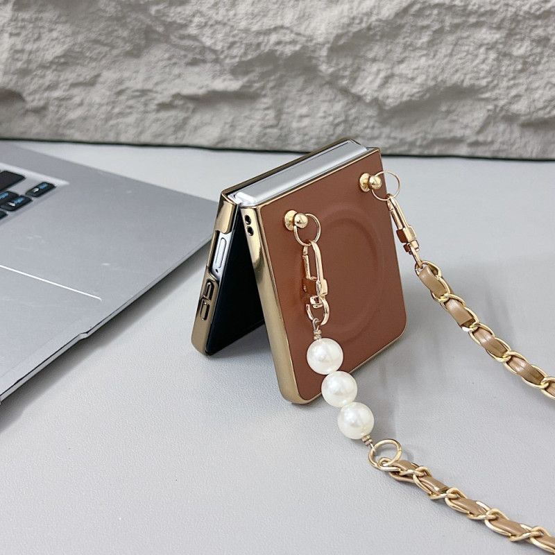 Deksel Samsung Galaxy Z Flip 7 Mobildeksel Magnetisk Anhengsrem