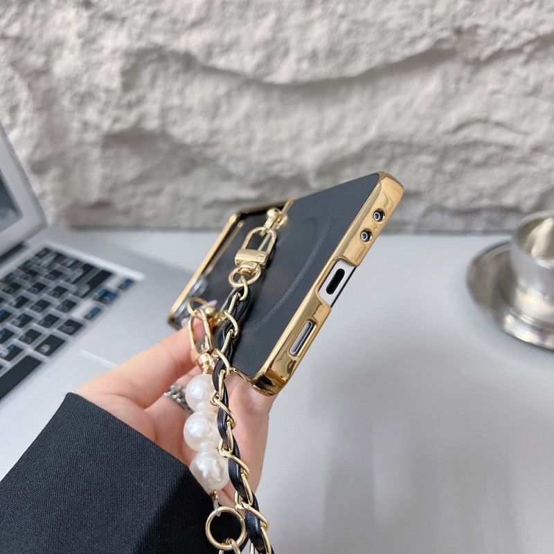 Deksel Samsung Galaxy Z Flip 7 Mobildeksel Magnetisk Anhengsrem