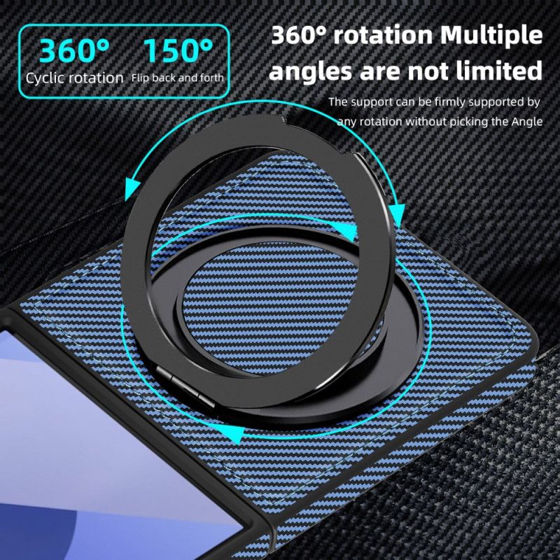Deksel Samsung Galaxy Z Flip 7 Mobildeksel Magnetisk Karbonfiber