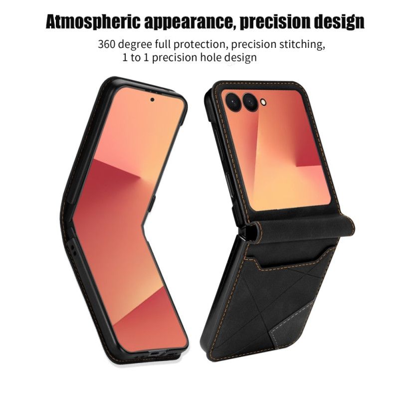 Deksel Samsung Galaxy Z Flip 7 Mønstret Kortholder