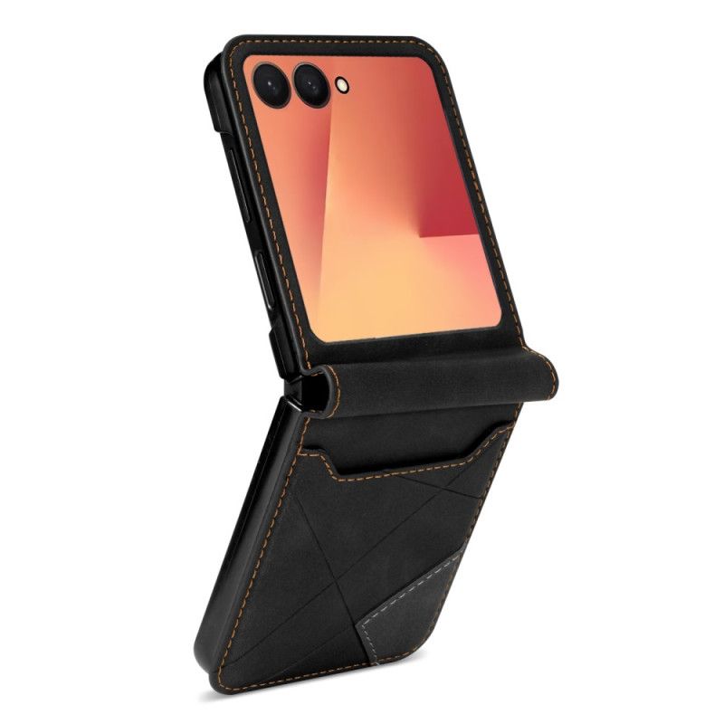 Deksel Samsung Galaxy Z Flip 7 Mønstret Kortholder