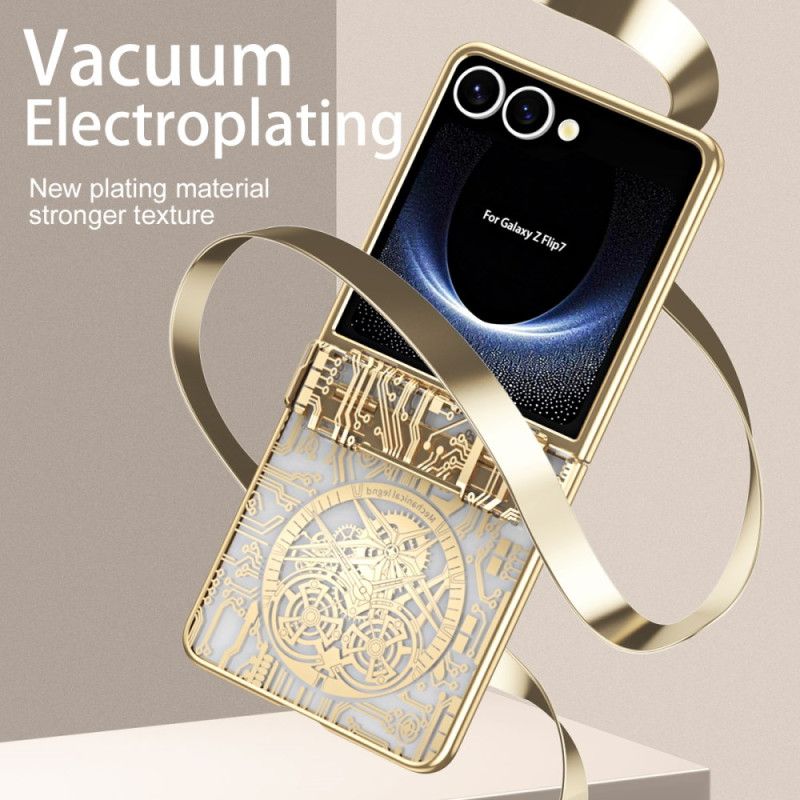 Deksel Samsung Galaxy Z Flip 7 Premium Med Bakskjermbeskytter