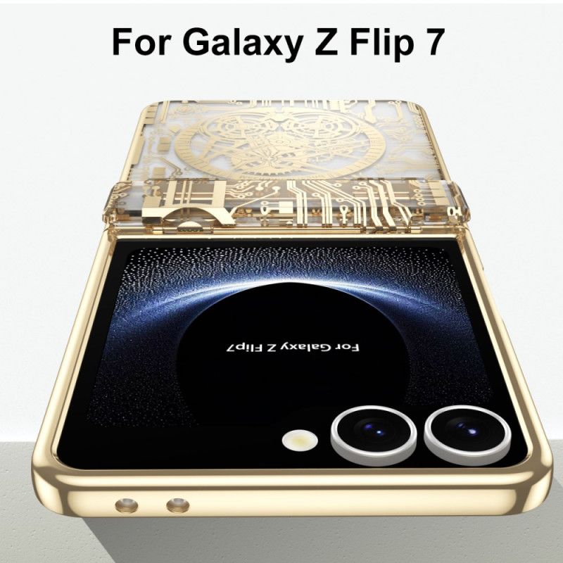 Deksel Samsung Galaxy Z Flip 7 Premium Med Bakskjermbeskytter