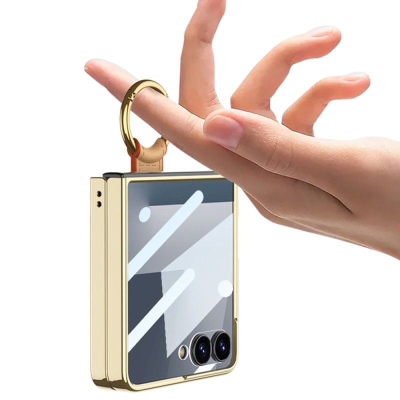 Deksel Samsung Galaxy Z Flip 7 Ringholder Og Avtakbar Skulderstropp Beskyttelse Deksel