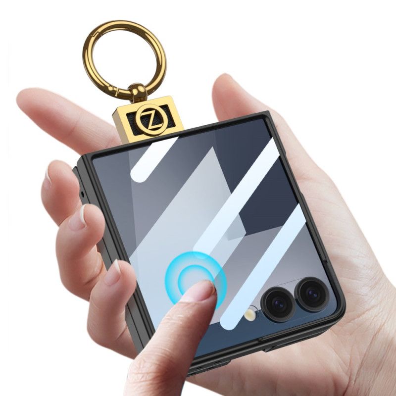 Deksel Samsung Galaxy Z Flip 7 Ringholder Og Skjermbeskytter Gkk