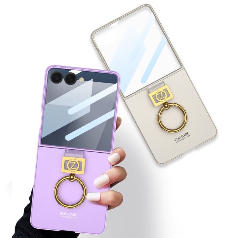 Deksel Samsung Galaxy Z Flip 7 Ringholder Og Skjermbeskytter Gkk