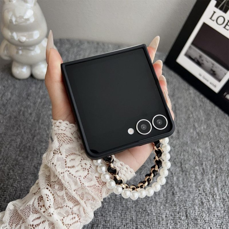 Deksel Samsung Galaxy Z Flip 7 Smiley Bunny Med Armbånd