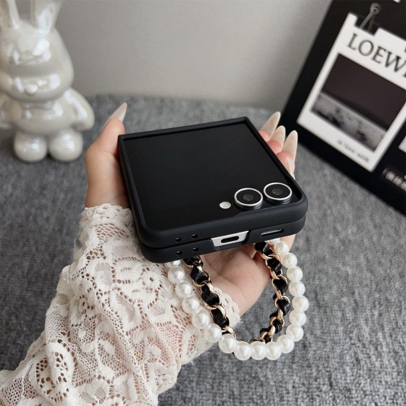 Deksel Samsung Galaxy Z Flip 7 Smiley Bunny Med Armbånd