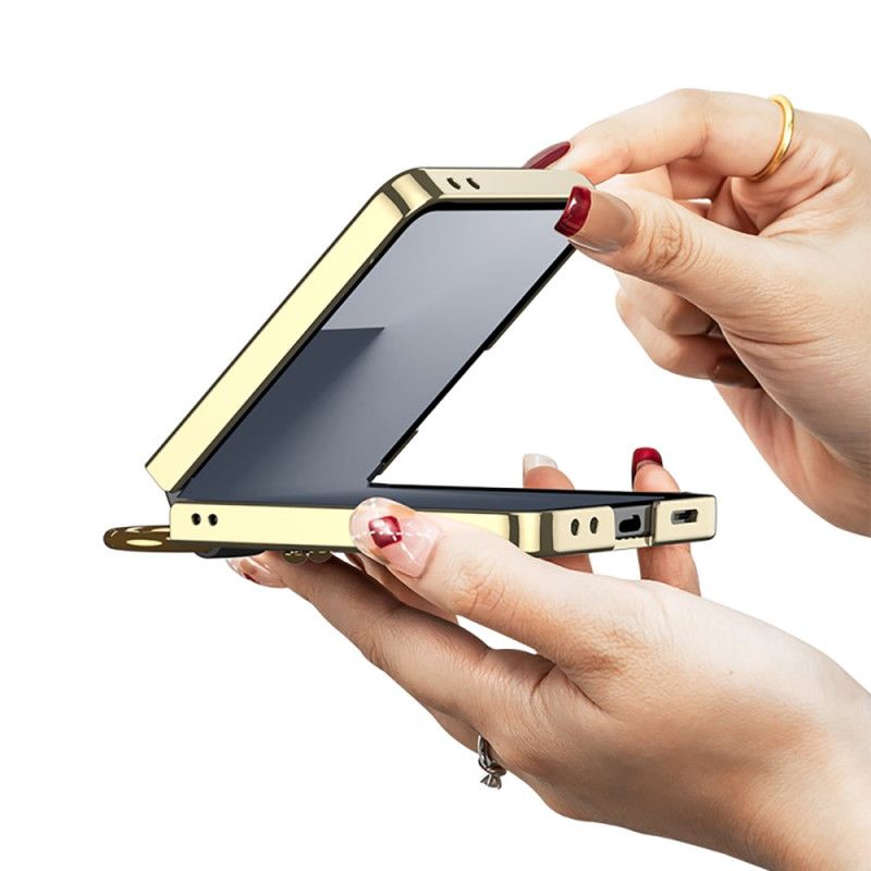 Deksel Samsung Galaxy Z Flip 7 Vattert Design Med Ringholder