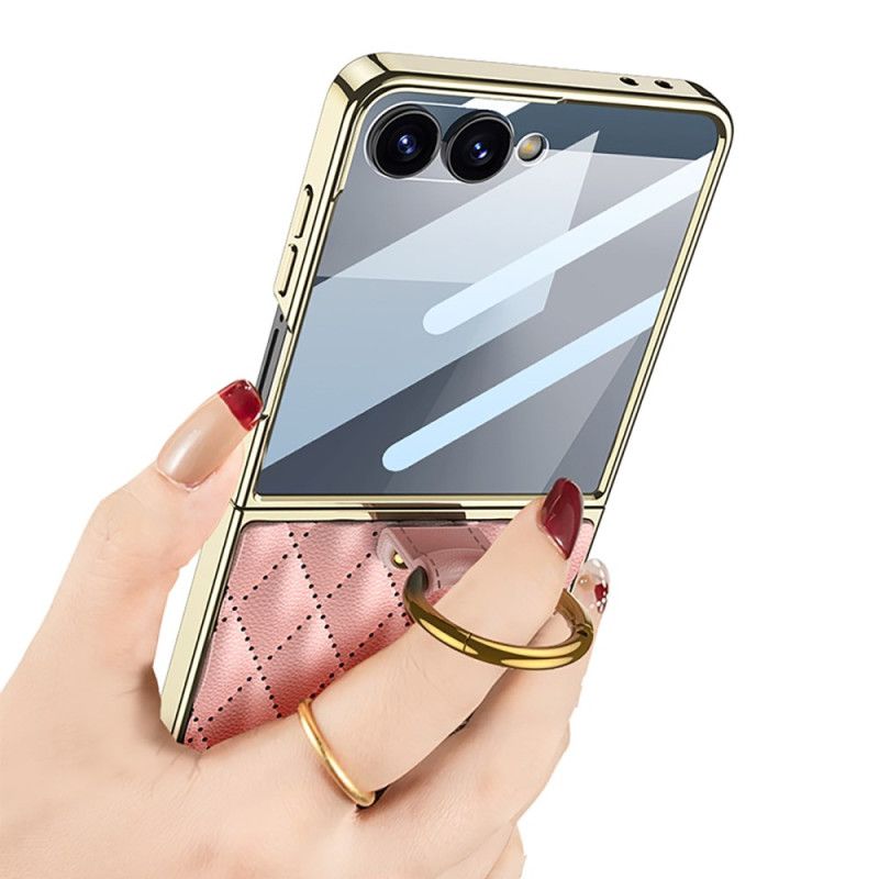 Deksel Samsung Galaxy Z Flip 7 Vattert Design Med Ringholder