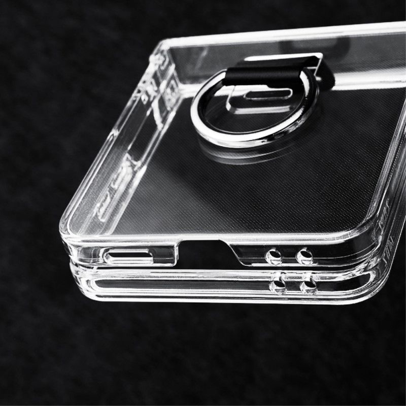 Deksel Til Samsung Galaxy Z Flip 7 Gjennomsiktig Med Ringholder