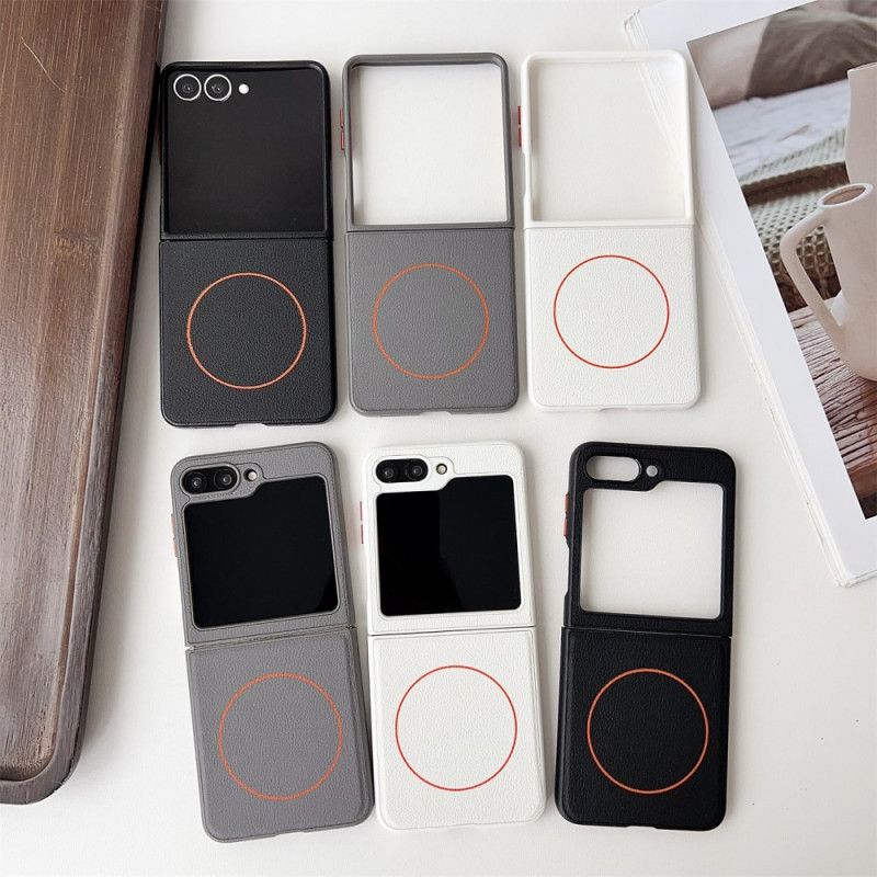 Deksel Til Samsung Galaxy Z Flip 7 Kompatibel Med Magsafe Orange Ring