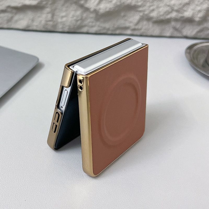Deksel Til Samsung Galaxy Z Flip 7 Magnetisk Nappaoverflate