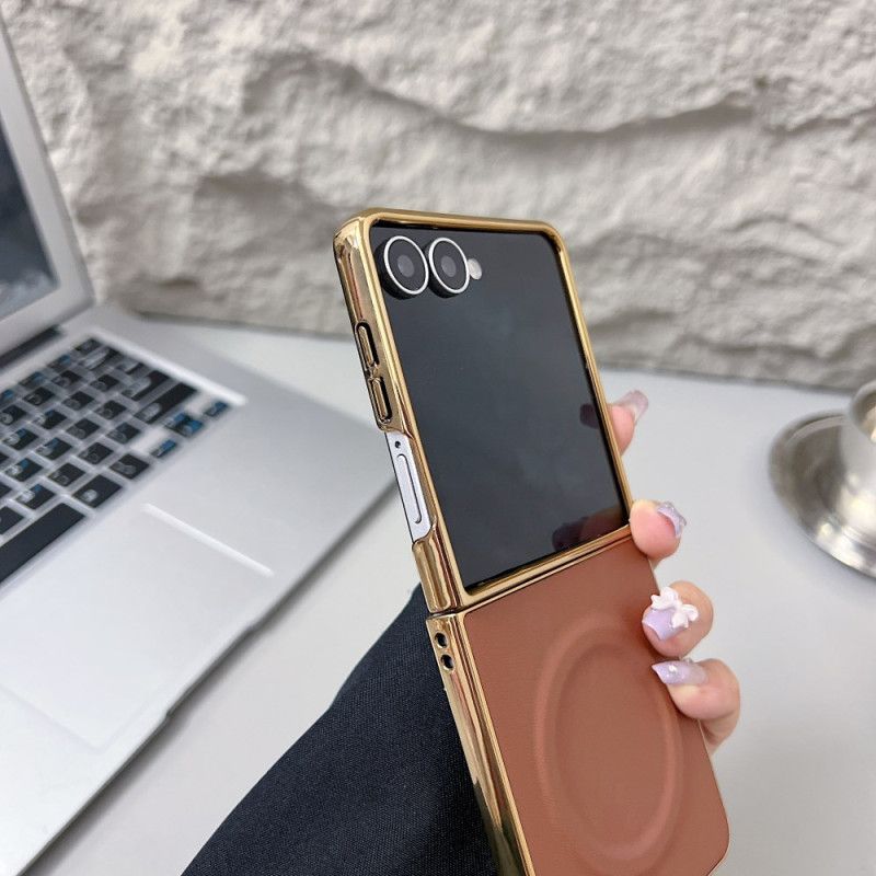 Deksel Til Samsung Galaxy Z Flip 7 Magnetisk Nappaoverflate