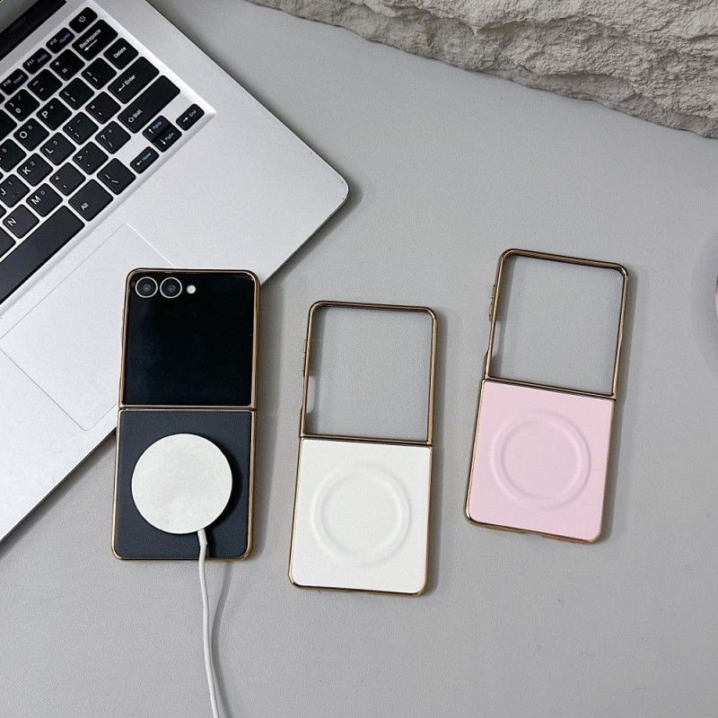 Deksel Til Samsung Galaxy Z Flip 7 Magnetisk Nappaoverflate