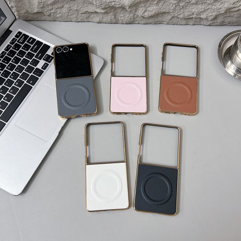 Deksel Til Samsung Galaxy Z Flip 7 Magnetisk Nappaoverflate