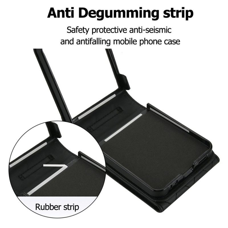 Deksel Til Samsung Galaxy Z Flip 7 Rfid-blokkerende Kortholder Og Rem