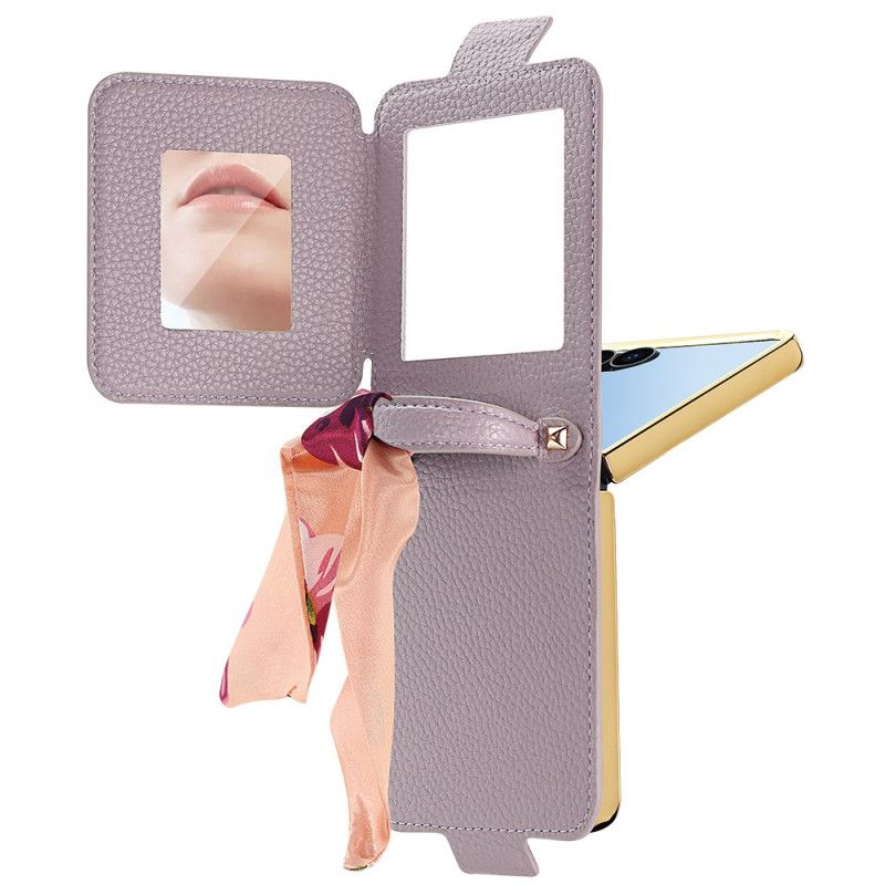 Deksel Til Samsung Galaxy Z Flip 7 Speil Og Kortholder
