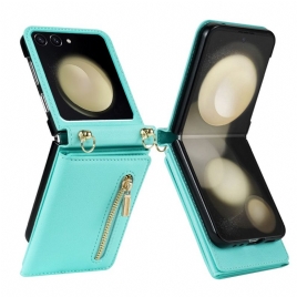 Etui Til Samsung Galaxy Z Flip 7 Rfid-lommebok Og Skulderstropp