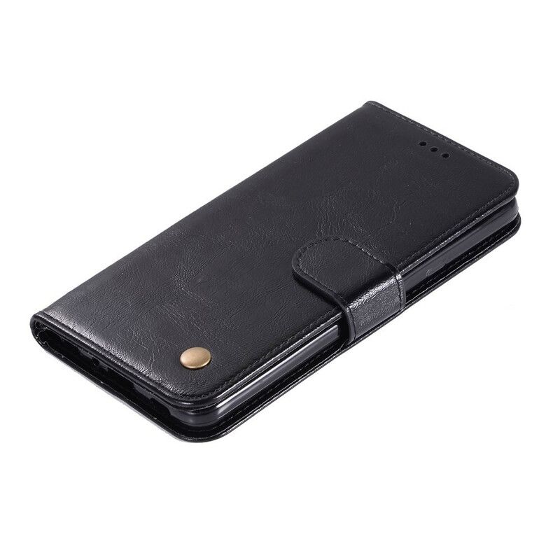 Folio Deksel Til Xiaomi Mi 9T / Mi 9T Pro Med Kjede Vintage Kunstskinnrem