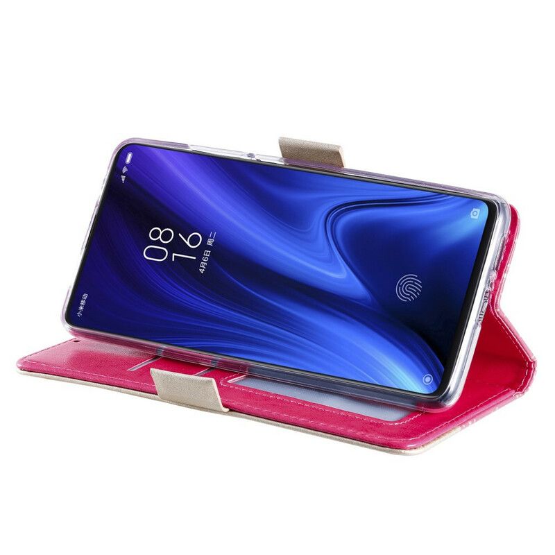 Lærdeksel Til Xiaomi Mi 9T / Mi 9T Pro Med Kjede Myntveske Med Blonder