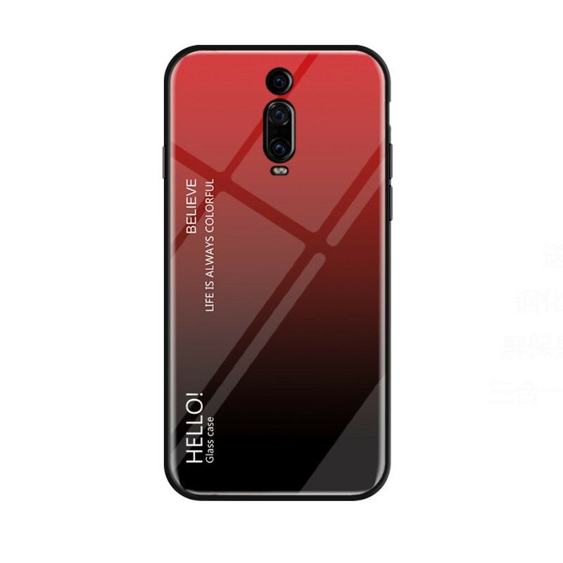 Mobildeksel Til Xiaomi Mi 9T / Mi 9T Pro Hei Herdet Glass