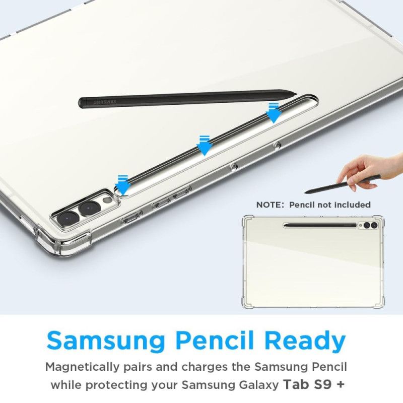 Deksel Samsung Galaxy Tab S10 Plus Gjennomsiktig Med Pekepennholder