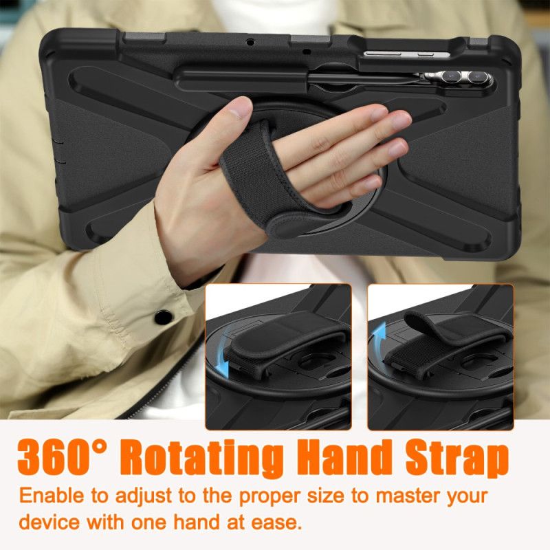Deksel Samsung Galaxy Tab S10 Plus Stropp Og Stativ Beskyttelse Deksel