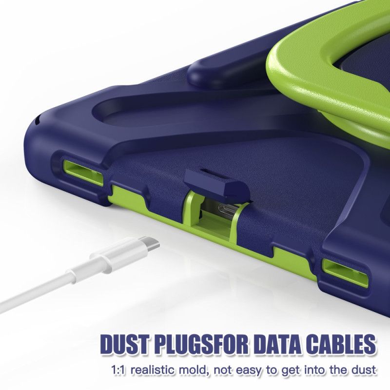 Deksel Til Samsung Galaxy Tab S10 Plus Multifunksjonelt Roterende Stativ Og Håndtak