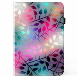 Etui Samsung Galaxy Tab S10 Plus Fargerike Blader Beskyttelse Deksel