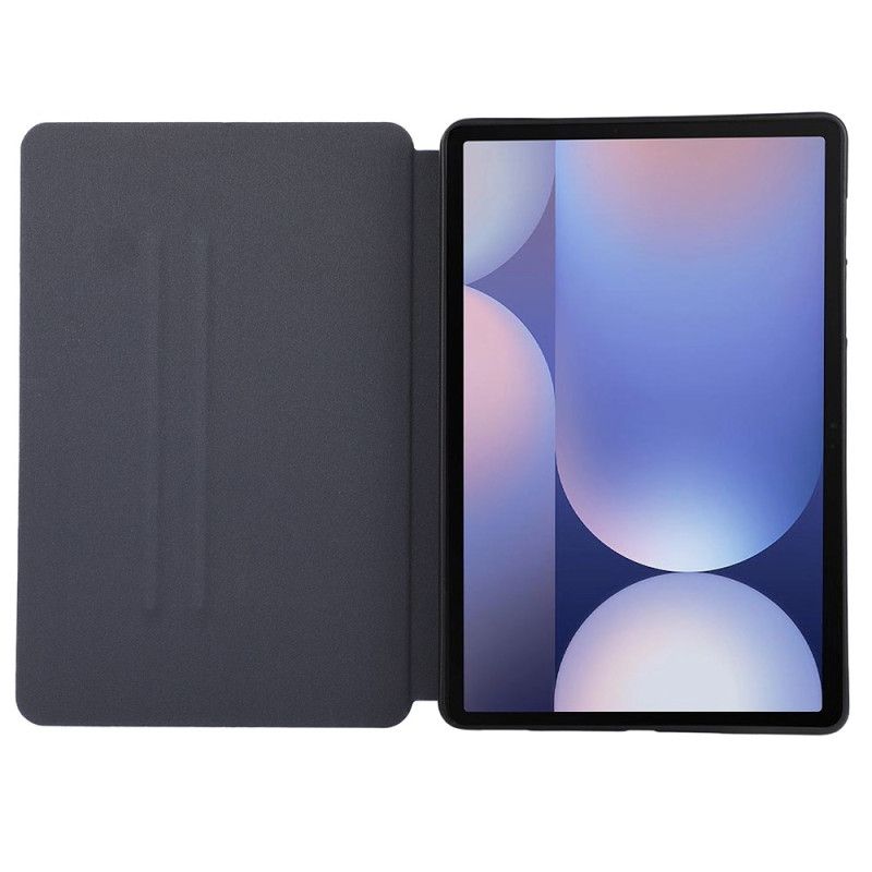 Etui Samsung Galaxy Tab S10 Plus Pekepennholder Med Semsket Skinneffekt Beskyttelse Deksel