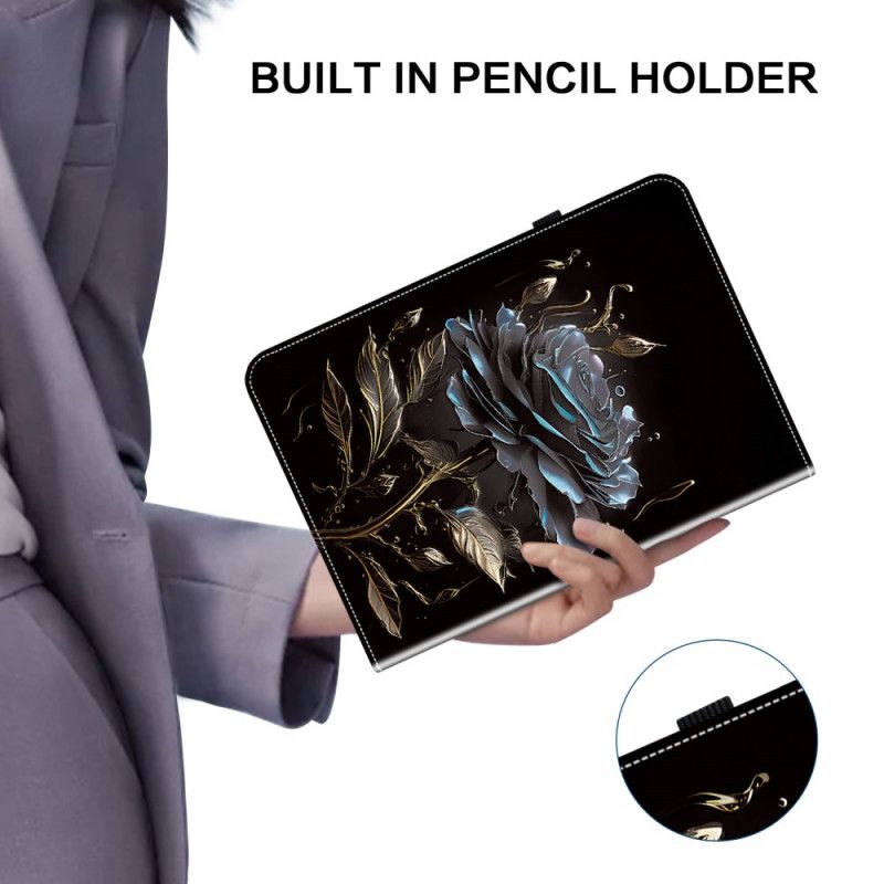 Etui Samsung Galaxy Tab S10 Plus Svart Rose Beskyttelse Deksel