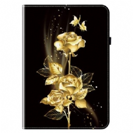 Etui Til Samsung Galaxy Tab S10 Plus Gyldne Roser
