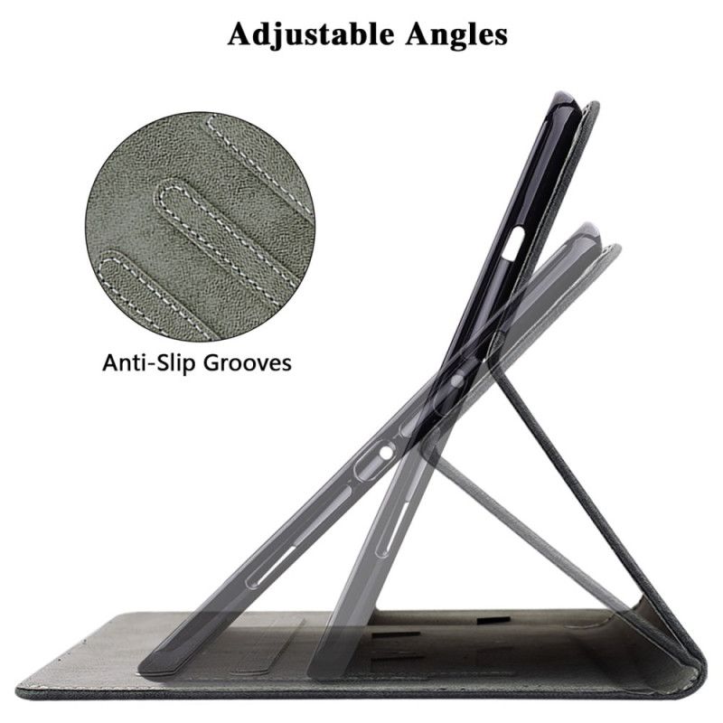 Folio Deksel Samsung Galaxy Tab S10 Plus Liten Tiger Med Semsket Skinneffekt