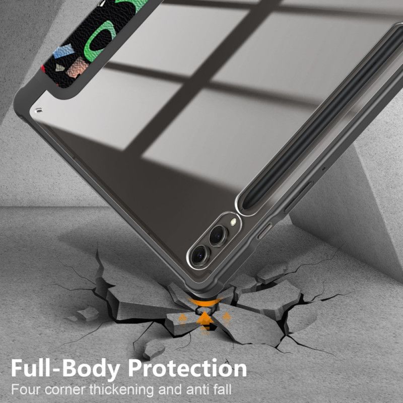 Samsung Galaxy Tab S10 Plus Gjennomsiktig Graffiti-bakside