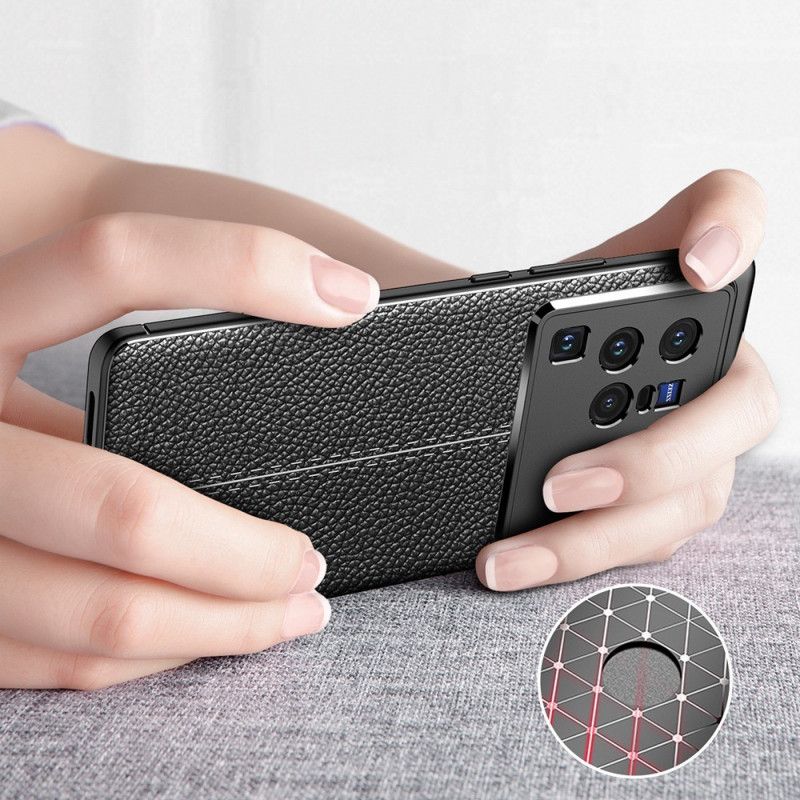Deksel Til Vivo X80 Pro Dobbellinje Litchi-skinneffekt