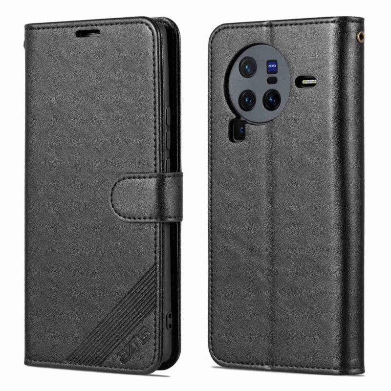 Folio Deksel Til Vivo X80 Pro Azns Kunstskinn