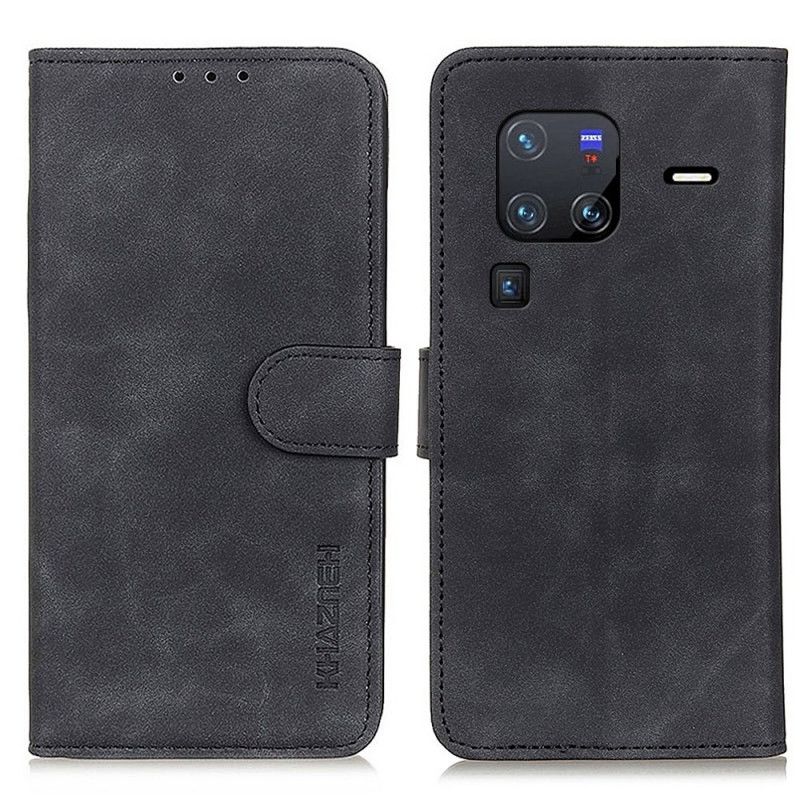 Folio Deksel Til Vivo X80 Pro Khazneh Skinneffekt