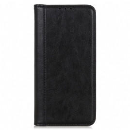 Beskyttelse Deksel Til Samsung Galaxy A03s Folio Deksel Litchi Business Split Leather
