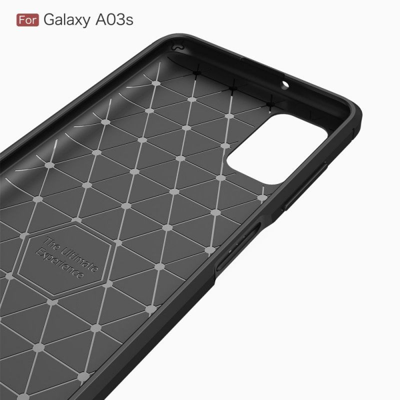 Deksel Til Samsung Galaxy A03s Børstet Karbonfiber