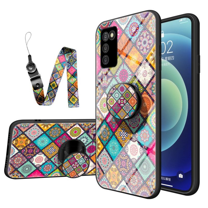 Deksel Til Samsung Galaxy A03s Magnetisk Patchworkholder