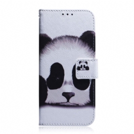 Folio Deksel Til Samsung Galaxy A03s Panda-ansikt