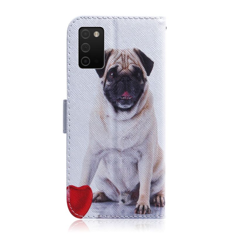 Folio Deksel Til Samsung Galaxy A03s Pug Dog