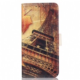 Lærdeksel Til Samsung Galaxy A03s Eiffeltårnet Om Høsten
