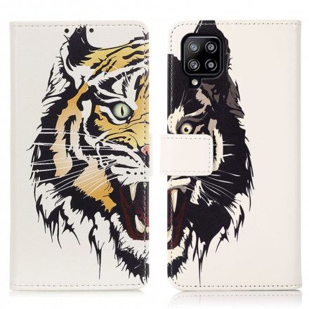 Folio Deksel Til Samsung Galaxy A22 4G Hedtig Tiger